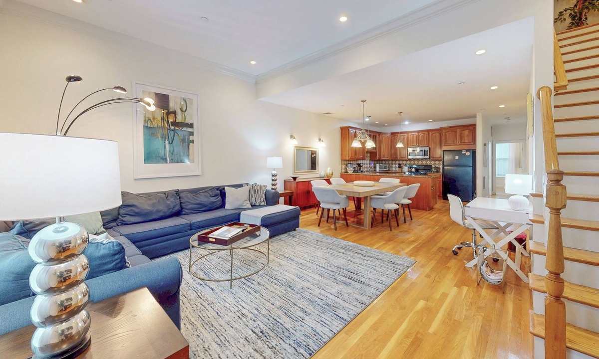 Brookline House | Modern Townhome - Boston Vacation with 2 Bath, Parking and a Deck