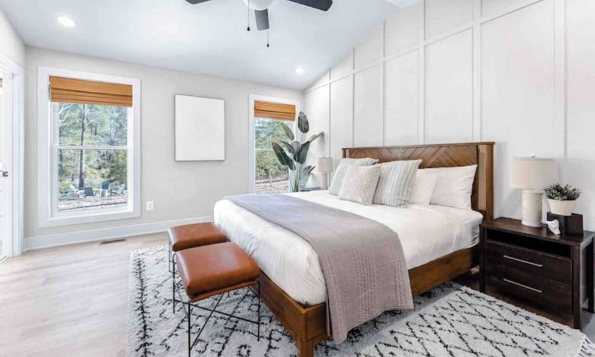 Mount Holly House | Modern Waterfront Home with Kayak, Firepit, Gameroom, Pool+Beaches, Dog & EV OK