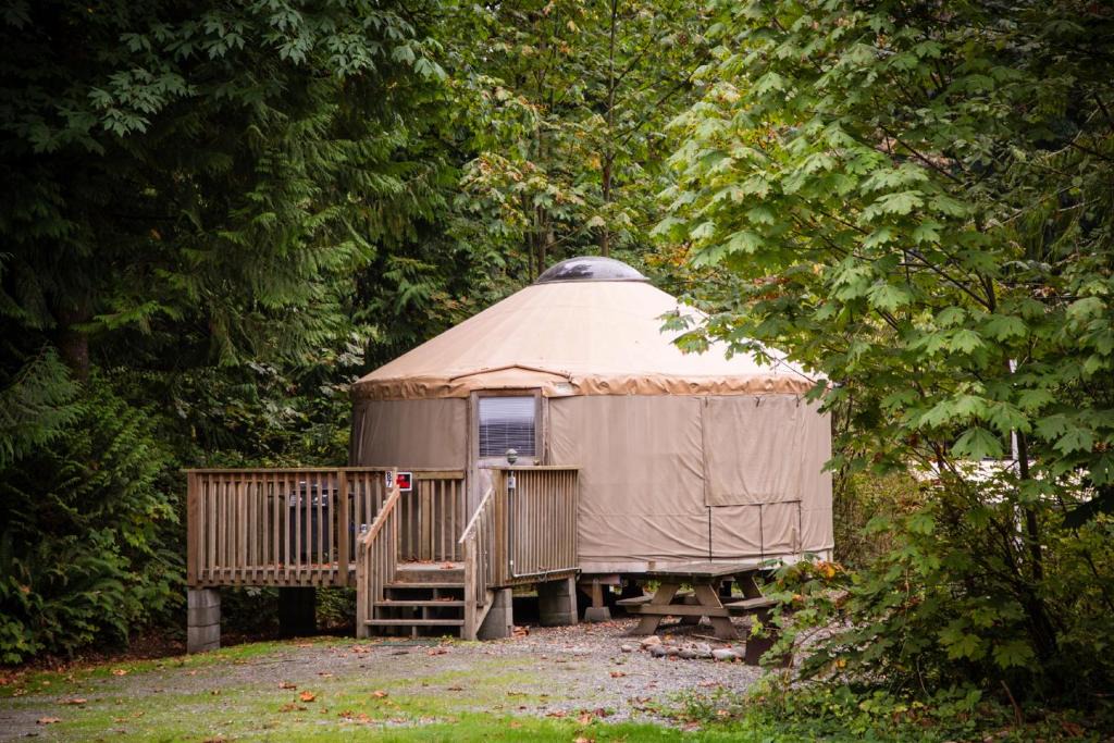 Bow Resort | Mount Vernon Camping Resort 20 ft. Yurt 2