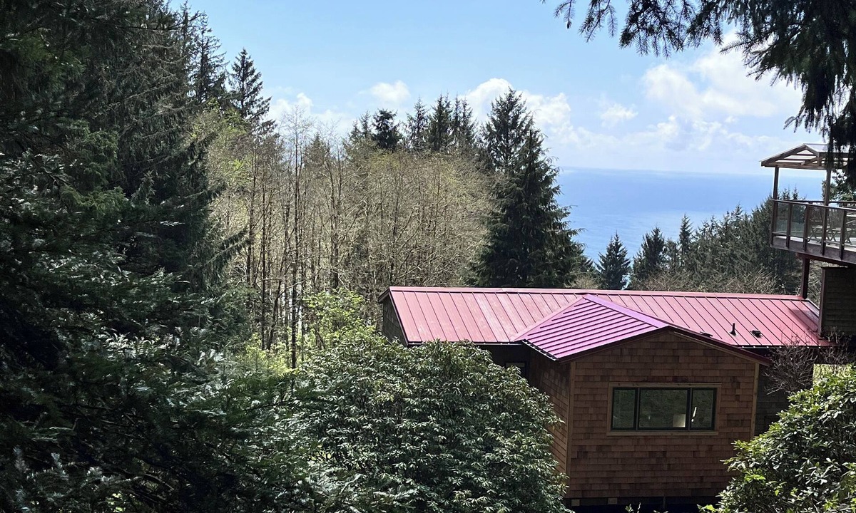 Nehalem Cabin | Mountain Perch with Ocean View Minutes From Beach!
