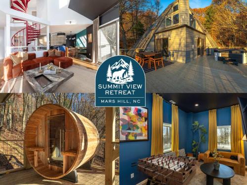 Wolf Laurel House | Mountain Views Private Sauna Wet Bar Hot Tub