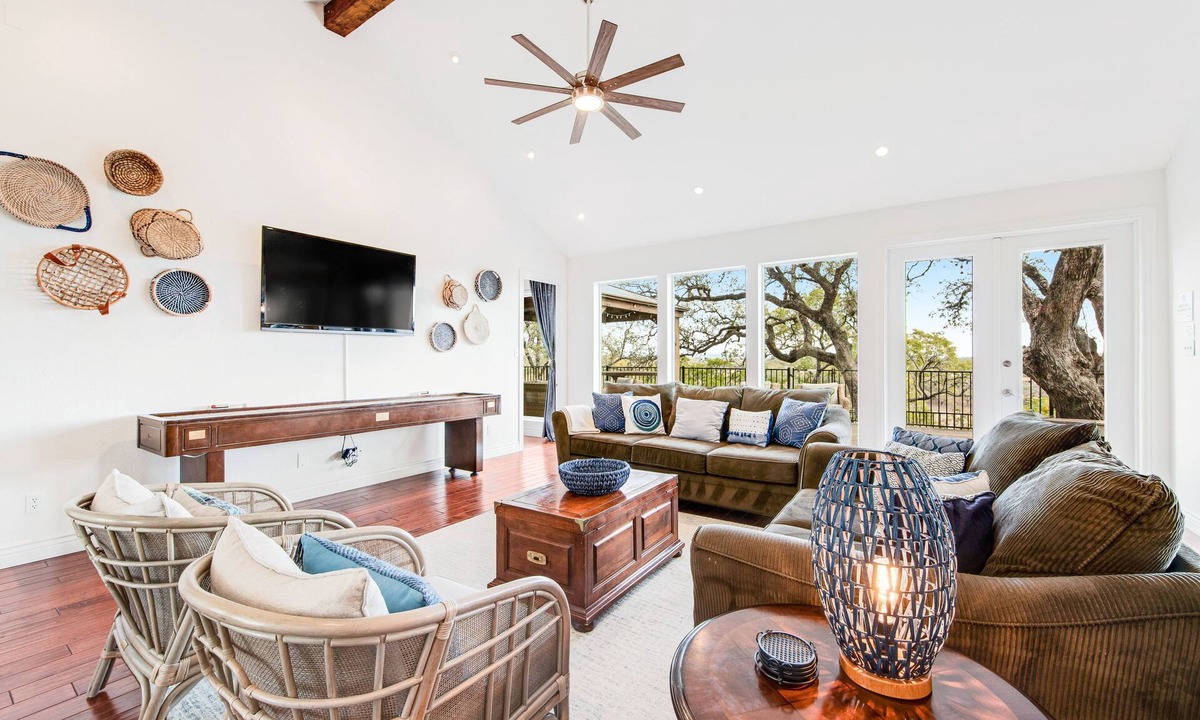 Paleface Lake Country Estates House | Natural cliffside oasis with impressive views, gas fireplace and dock