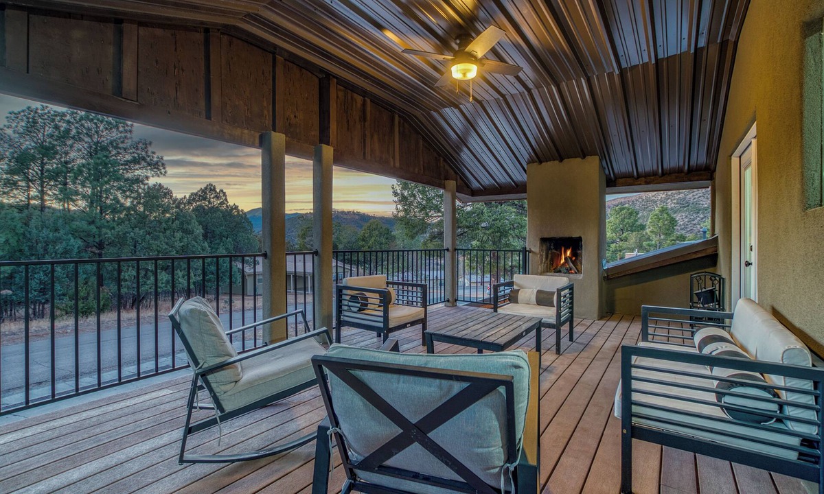 Ruidoso House | Near Midtown, Balcony with Mountain Views, Game Room, DiscGolf, UTV Parking