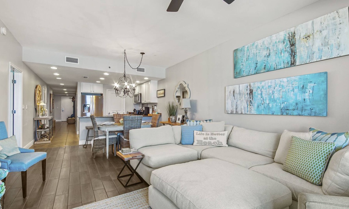 El Centro Beach Condo | New 3rd floor Sterling Breeze! Fine furnishing boutique! Walk to Pier Park!