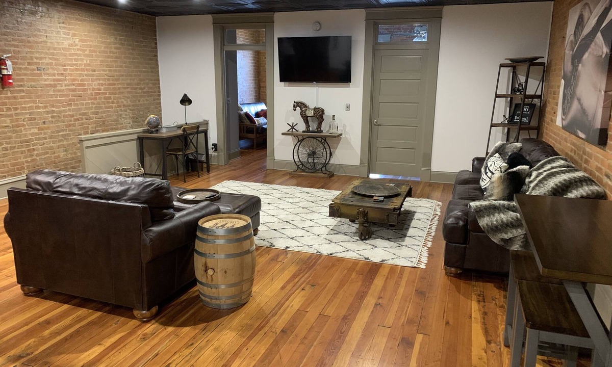 Elizabethtown Condo | NEW “Bourbon on the Square” Downtown Rustic Loft