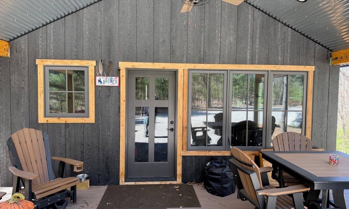 Silver Lake Cabin | New Build 2-bedroom 2-bath cabin on 2 acres -sleeps 8 near Silverlake Sand Dunes