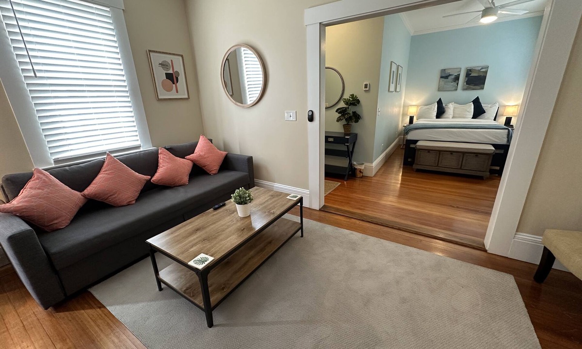 Historic Hill Apartment | NEW! Exposed Brick Suite 1 Bed/1 Bath/Pullout Sofa