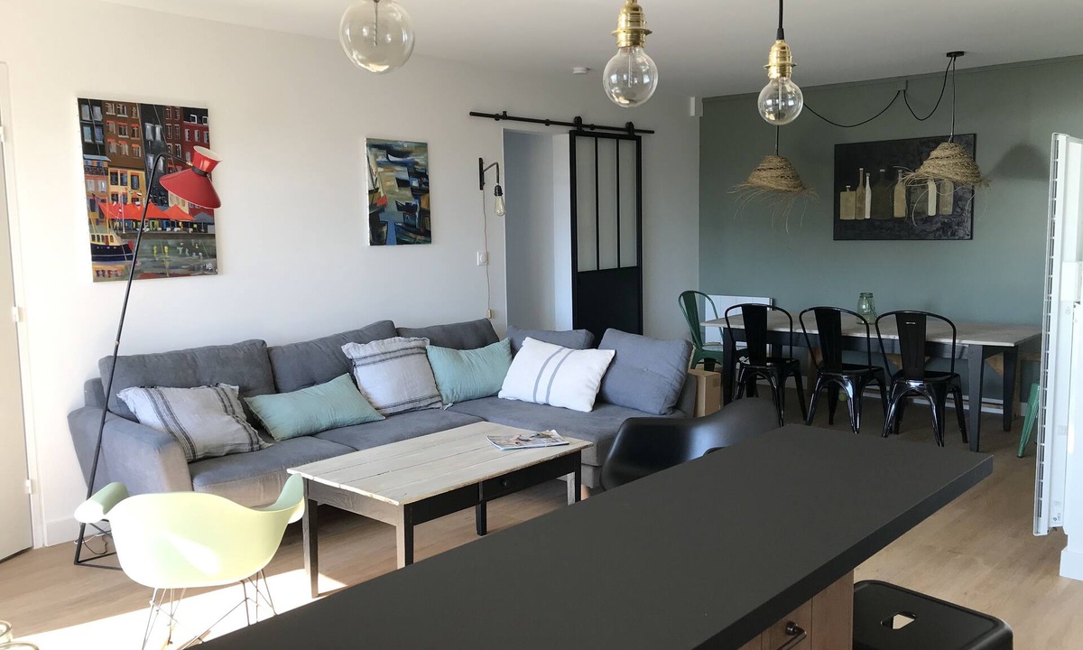 Cabourg House | NEW ! Full sea view. Charming apartment 3 bedrooms private parking