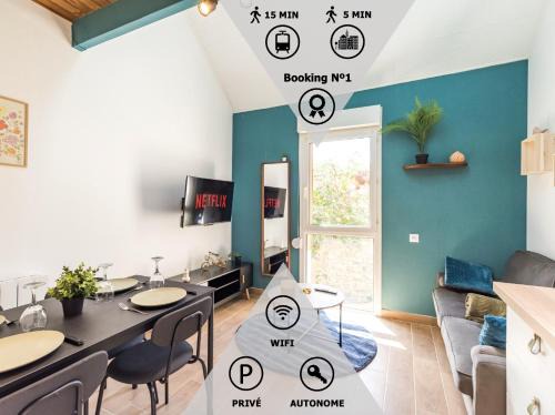 Guingamp Apartment | NEW Le Saphir au coeur de Guingamp Parking