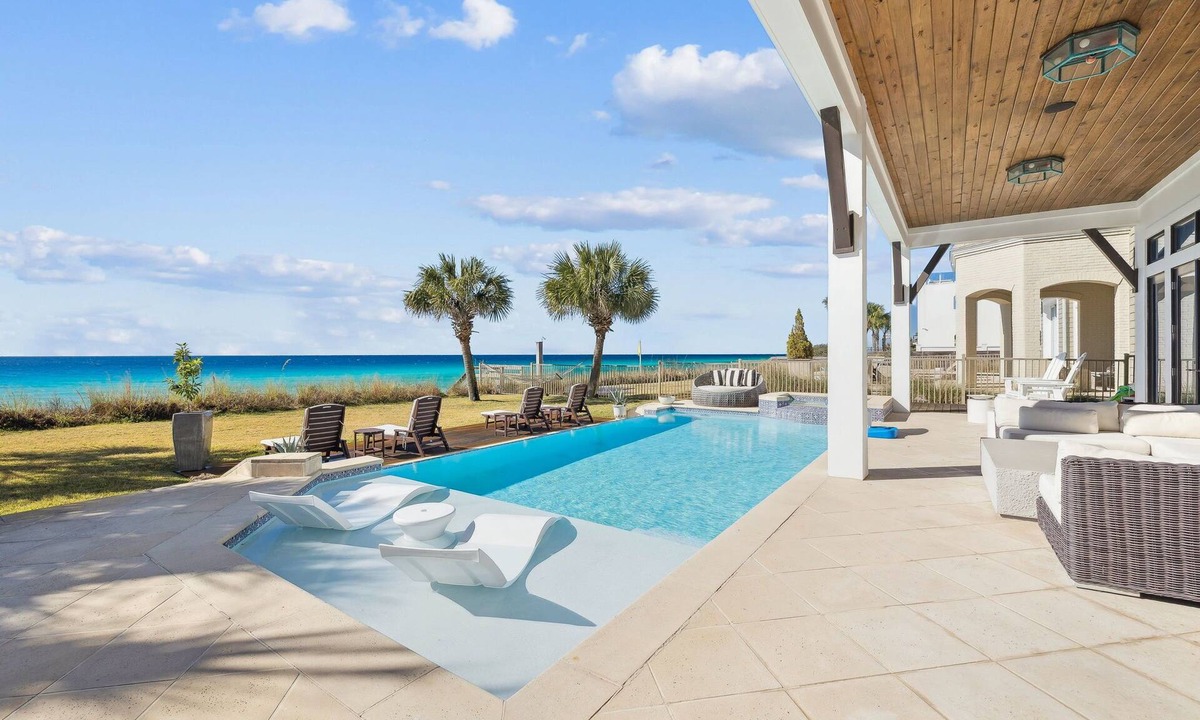Seagrove Beach House | New Listing! Gulf front Luxury! Private Pool! Low-Speed Vehicle! 8 Bikes!