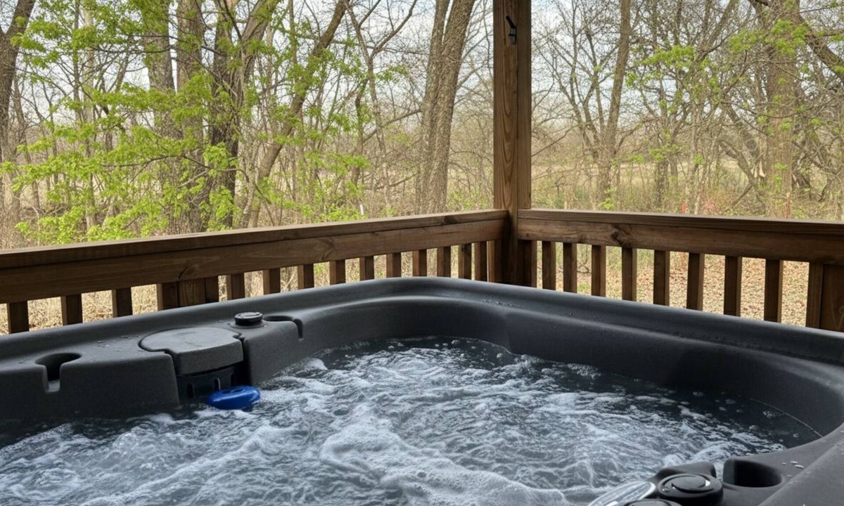 Ardmore Cabin | NEW! Private 4-Acre Cabin: Hot Tub & King Bed near Lake Murray & Casinos. Clean!