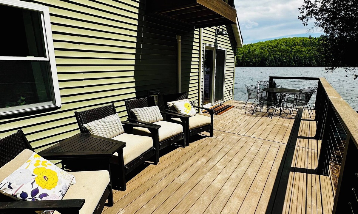 West Enfield House | NEW water’s edge lake house on Cold Stream