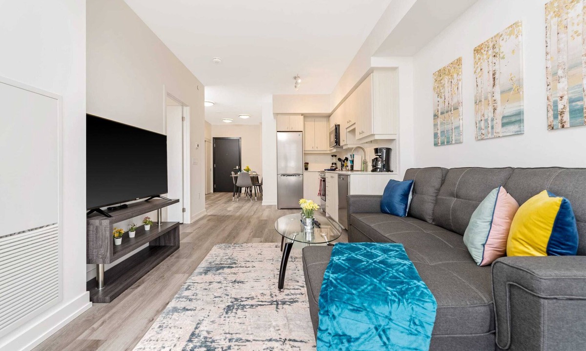 Kitchener Apartment | Newly Built Modern Condo w Balcony & City Views