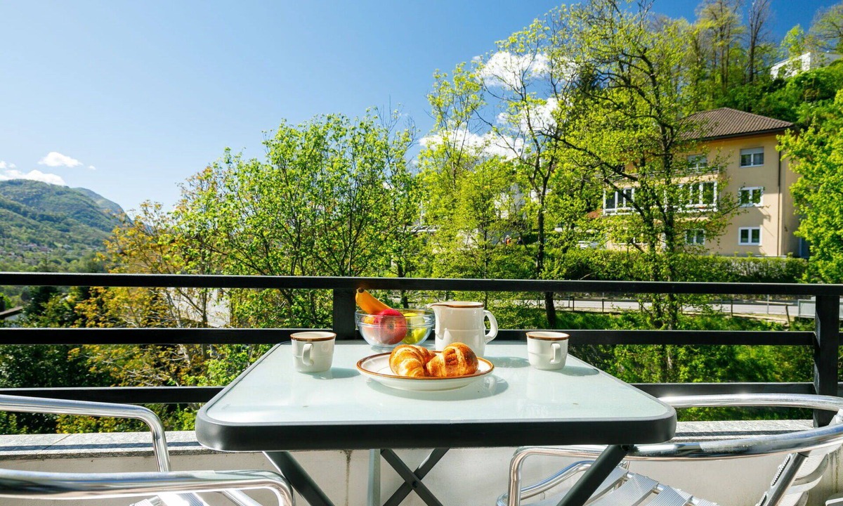 Capriasca Apartment | Nice apartment for 2 people with pool, WIFI, TV, patio and parking