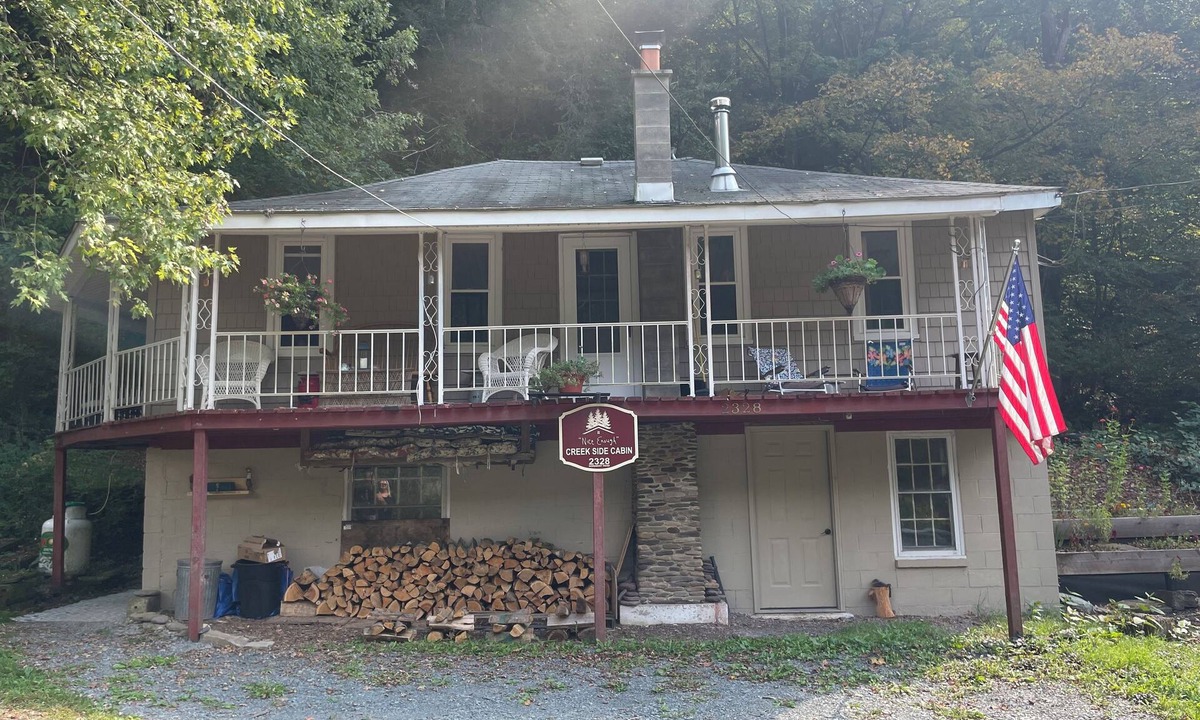 Lairdsville Cabin | “Nice Enough” Creekside Cabin