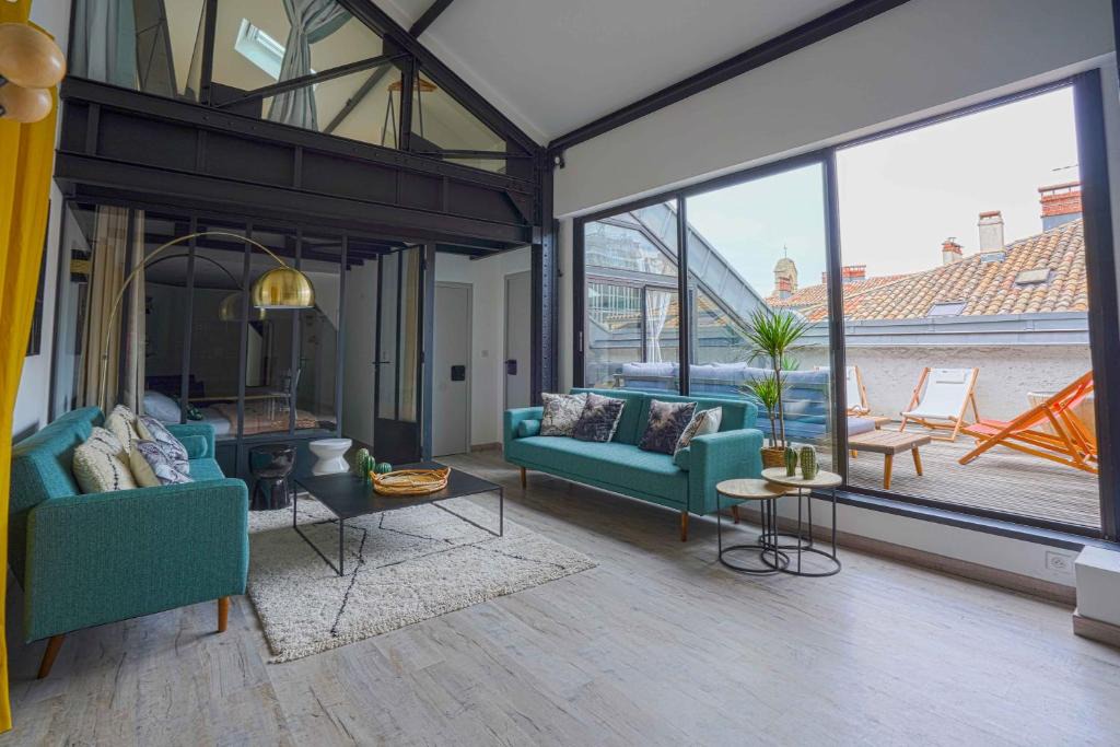 Montpellier City-Centre Apartment | NOCNOC - Le Loft, terrasse comédie