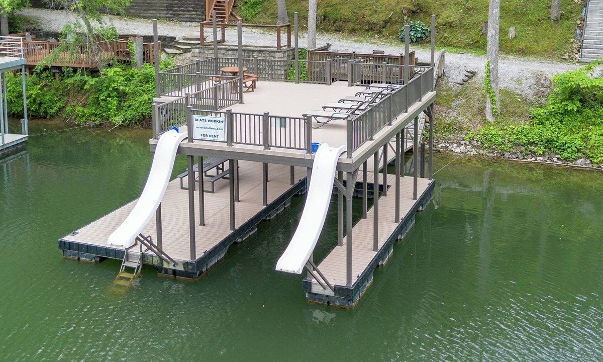 Lakeside Estates House | Norris Lakefront, Aug dates Avail, private 2 story dock w/2 slides