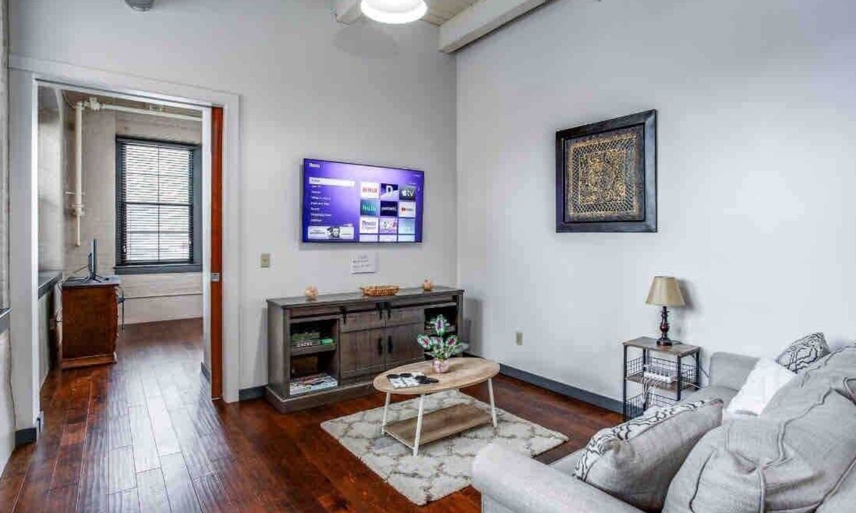 Rochester Apartment | NY Style Loft with KingBed