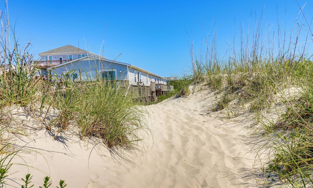 Yaupon Beach Apartment | Oak Island Condo w/Ocean View: Steps to Beach!
