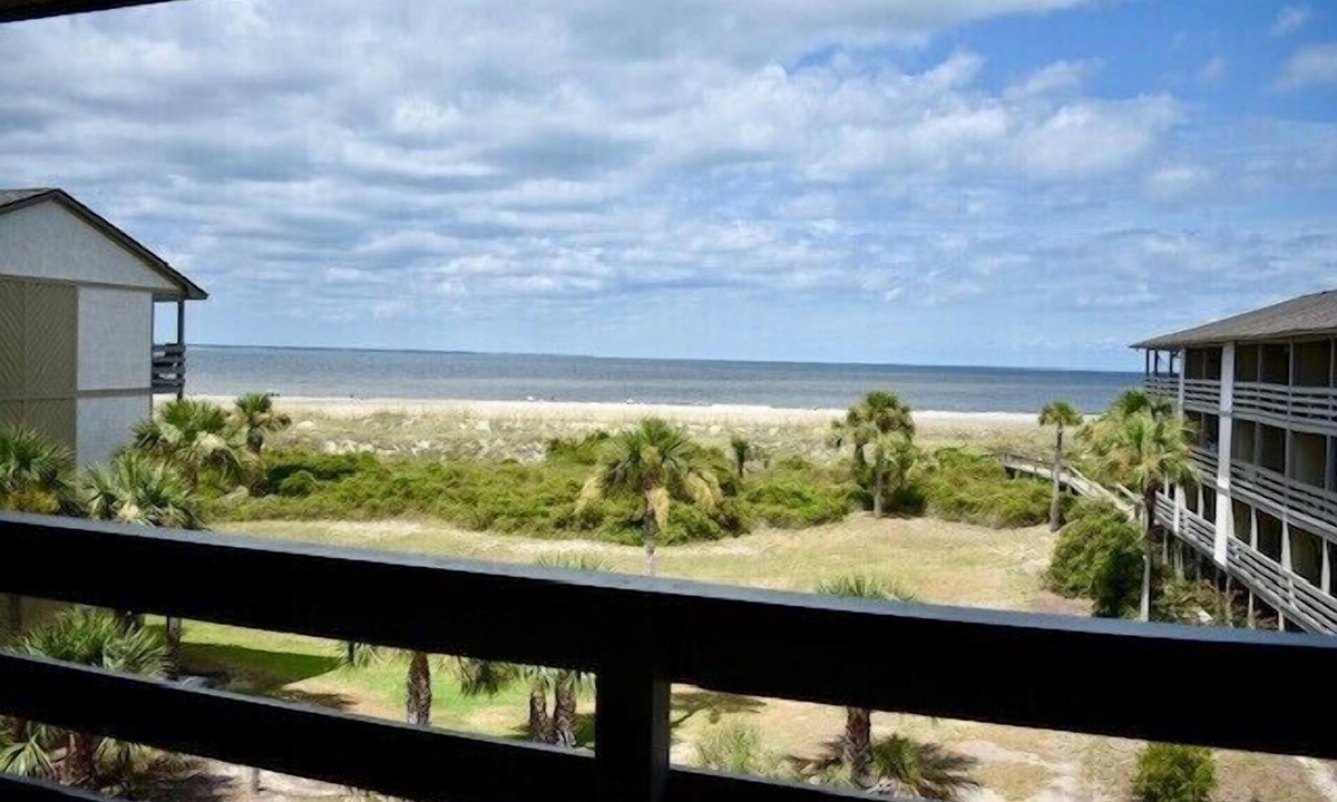 Tybee Island Condo | Ocean front! Dolphins, Big Ships, Private Beach, 3 pools