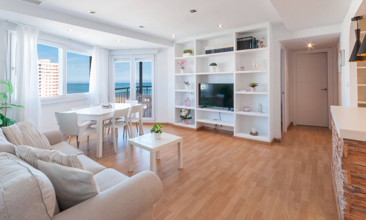 Playa de Gandia Apartment | Ocean view condo located steps from the beach. - Only families
