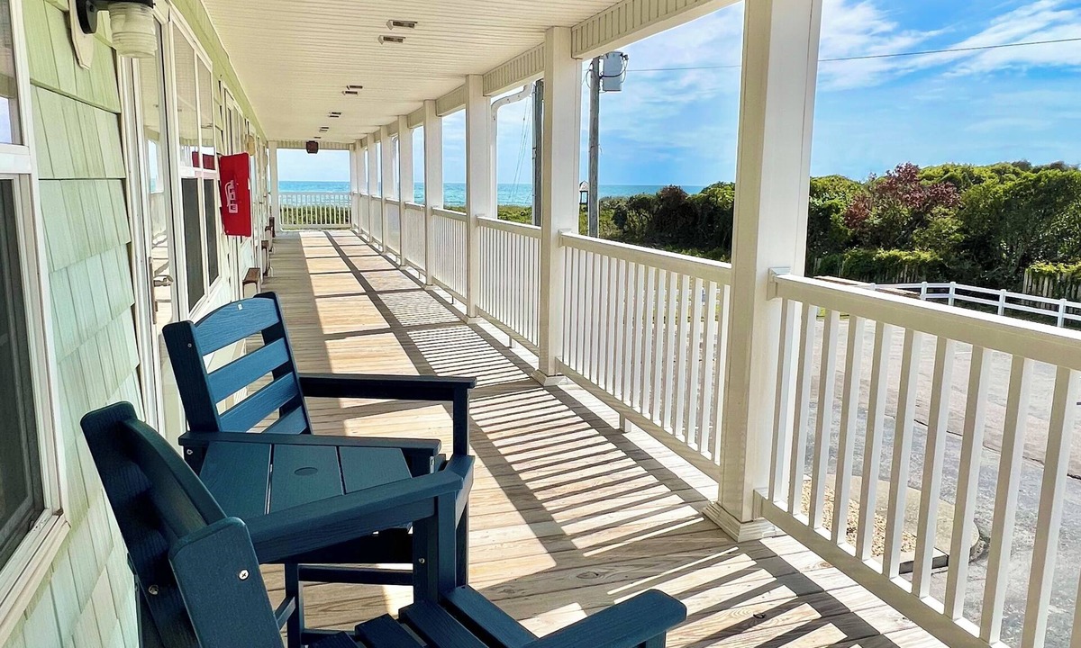 Atlantic Beach Apartment | Ocean View Condo Kitchen Pool Private Beach Access