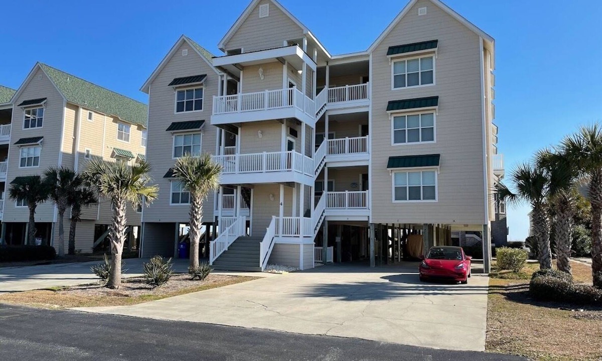 Ocean Isle Beach Villa | Ocean Views - Second Row -closest walk to beach access, pool, and tiki bar!