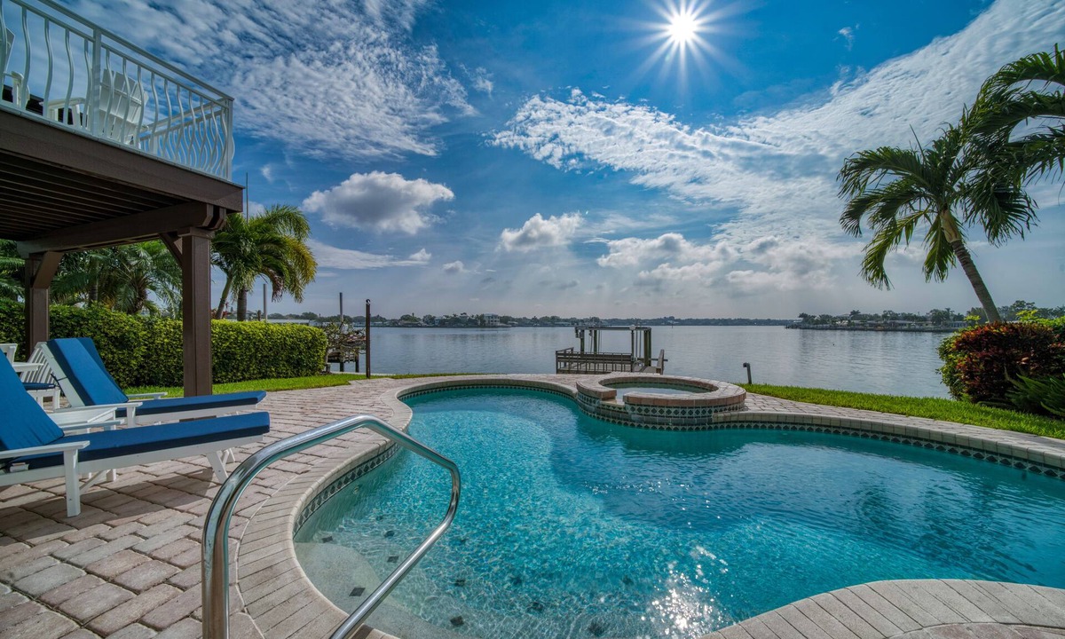 Indian Rocks Beach House | Oceanfront Beach House | Private Pool, Spa & Dock | Scenic Intracoastal Views