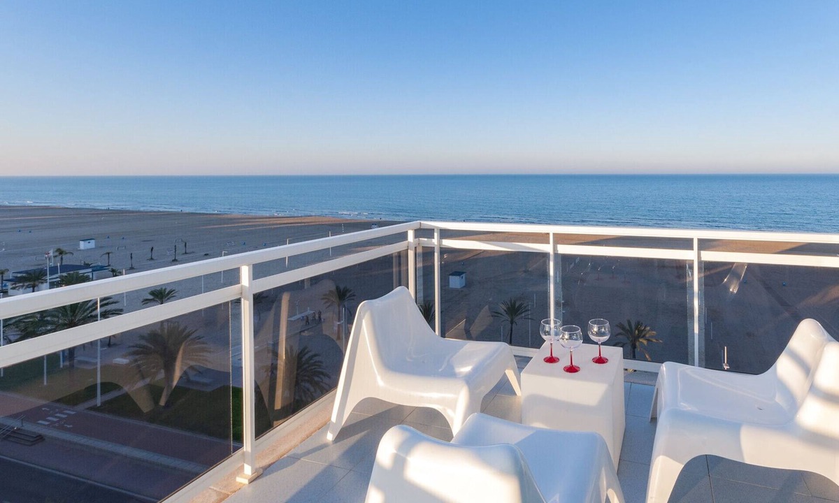Grau i Platja Apartment | Oceanfront condo with amazing view in sunny terrace. - Only families