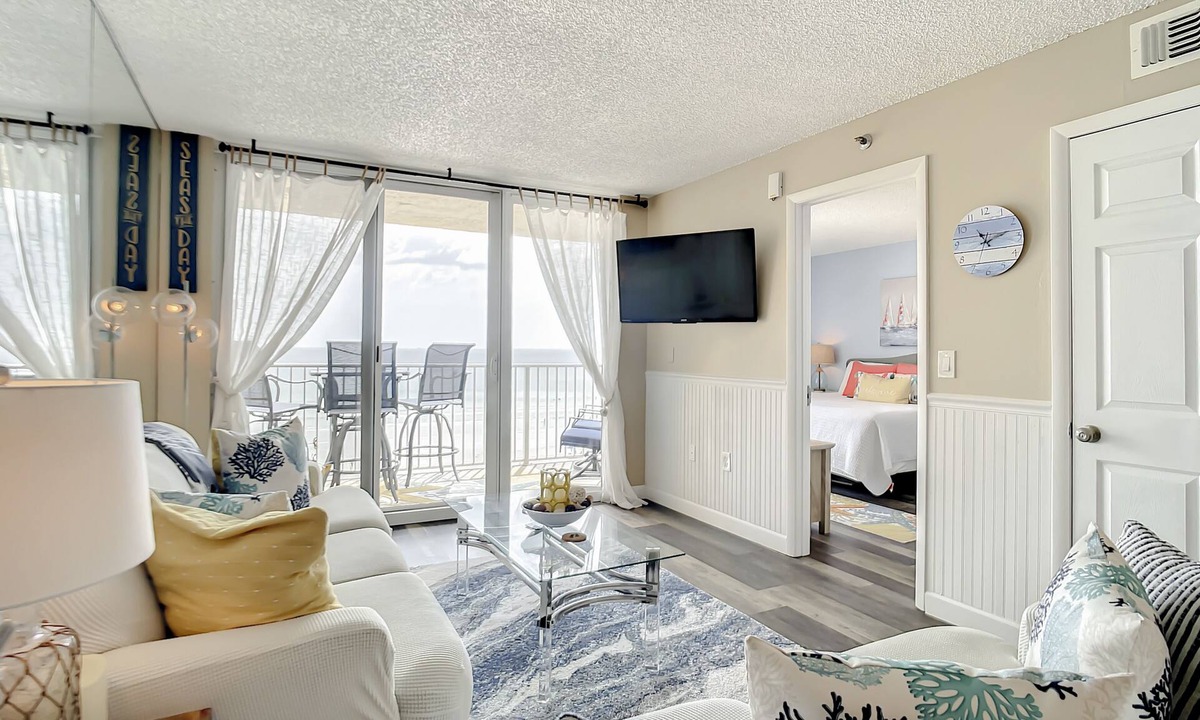 New Smyrna Beach Condo | Oceanfront Condo with Pool, BBQ & Steps from Flagler Ave