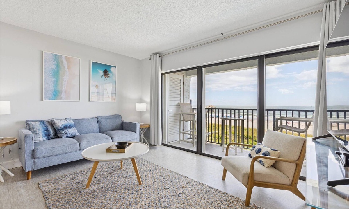 Avon By The Sea Condo | Oceanfront condo with stunning views. Steps to Cocoa Beach Pier! 🌴🌊