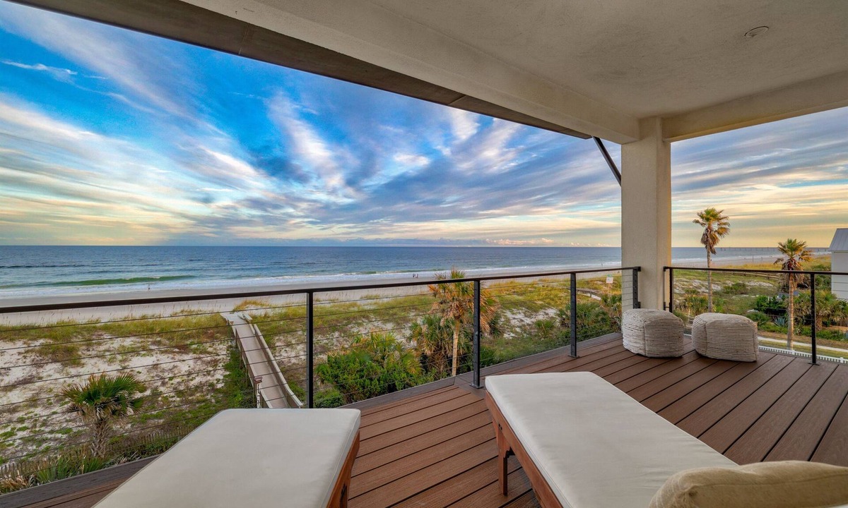 Jacksonville Beach House | OceanFront Home, Private Beach Access with Hot Tub