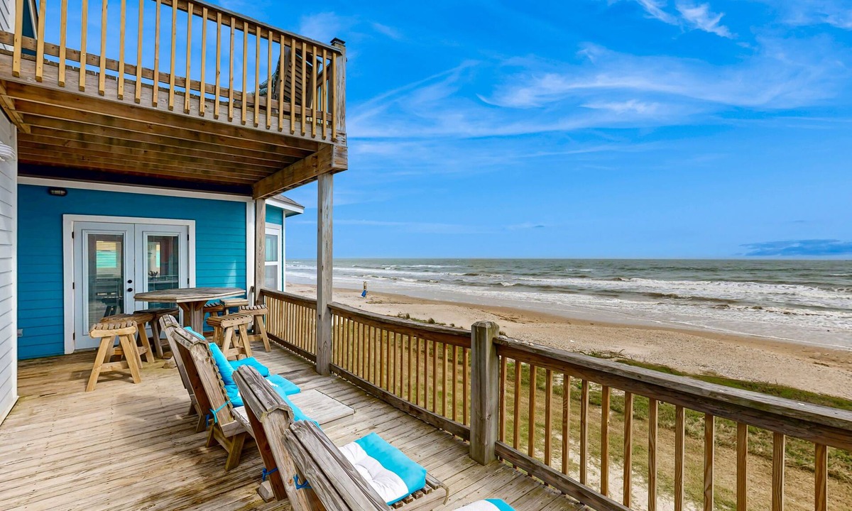Gilchrist House | Oceanfront home with deck, gazebo & private balcony - dogs OK on the beach
