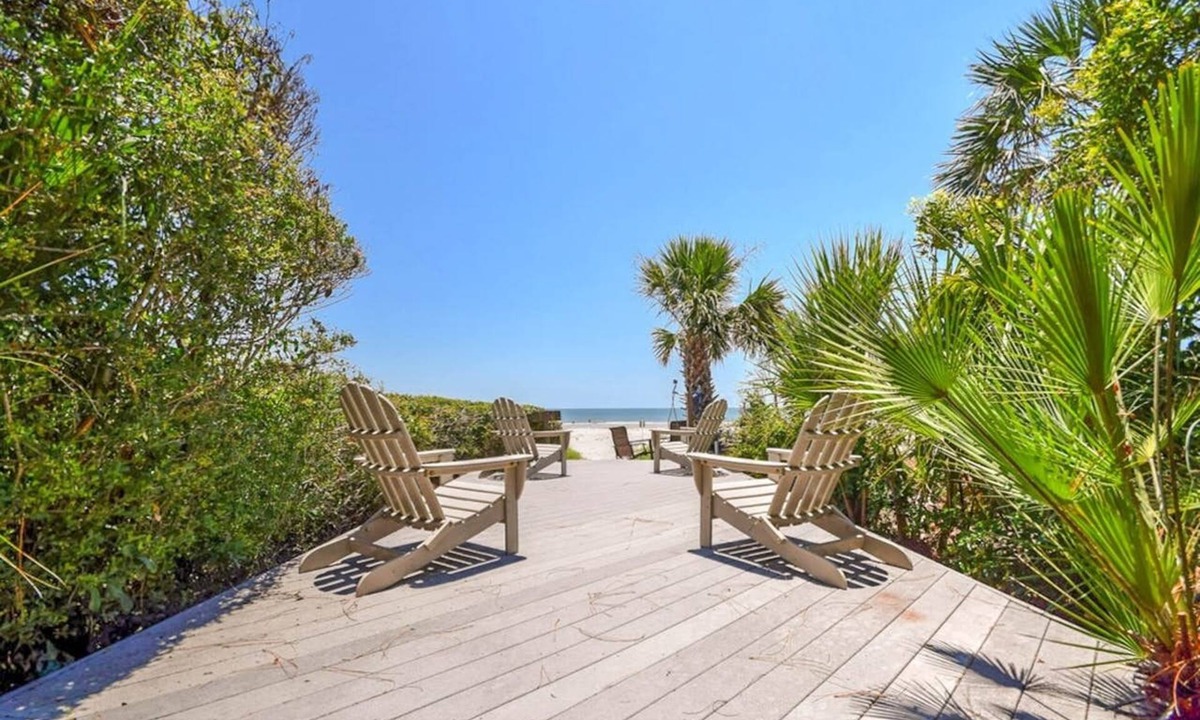 Beach Lagoon House | Oceanfront Luxury Home in Sea Pines | Private Beach Path, Pool & Hot Tub