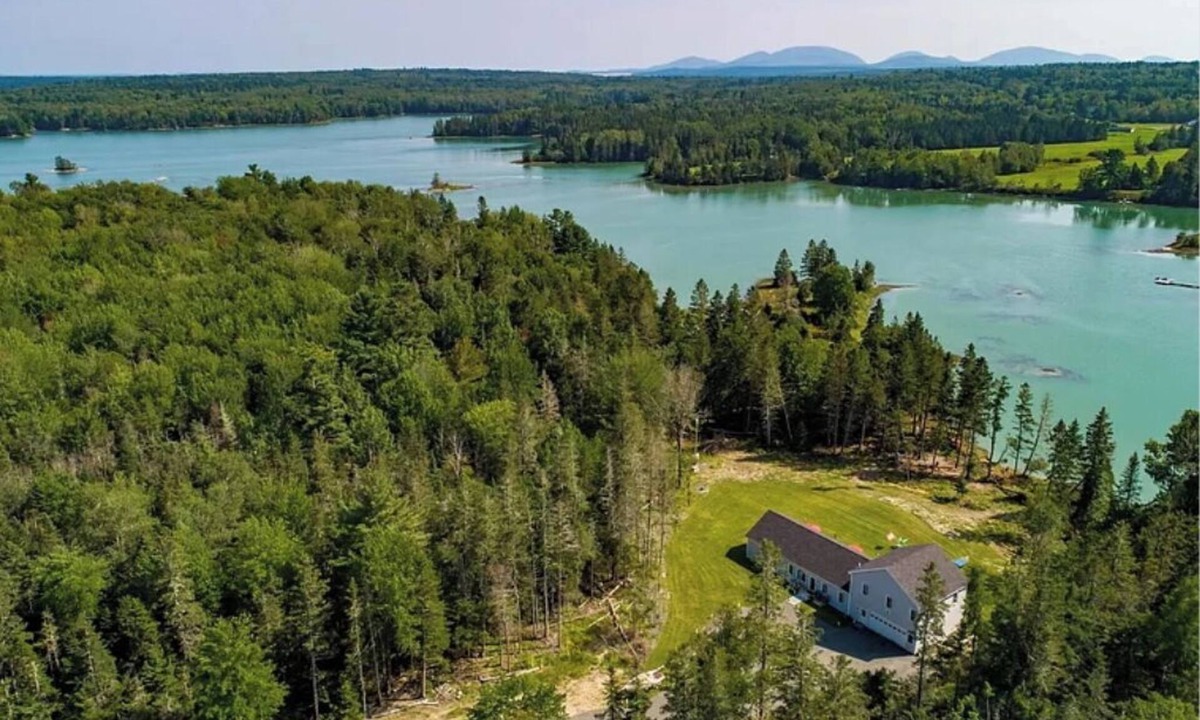 Lamoine House | Oceanfront, mobility-friendly home with views, hot tub, fire pit and game room