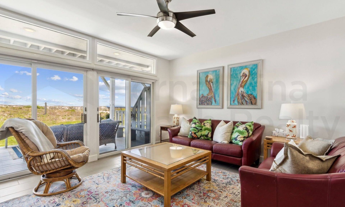 Fernandina Beach House | Oceanfront townhouse on south end of Island. Easy access to beach; vehicles permitted on beach.