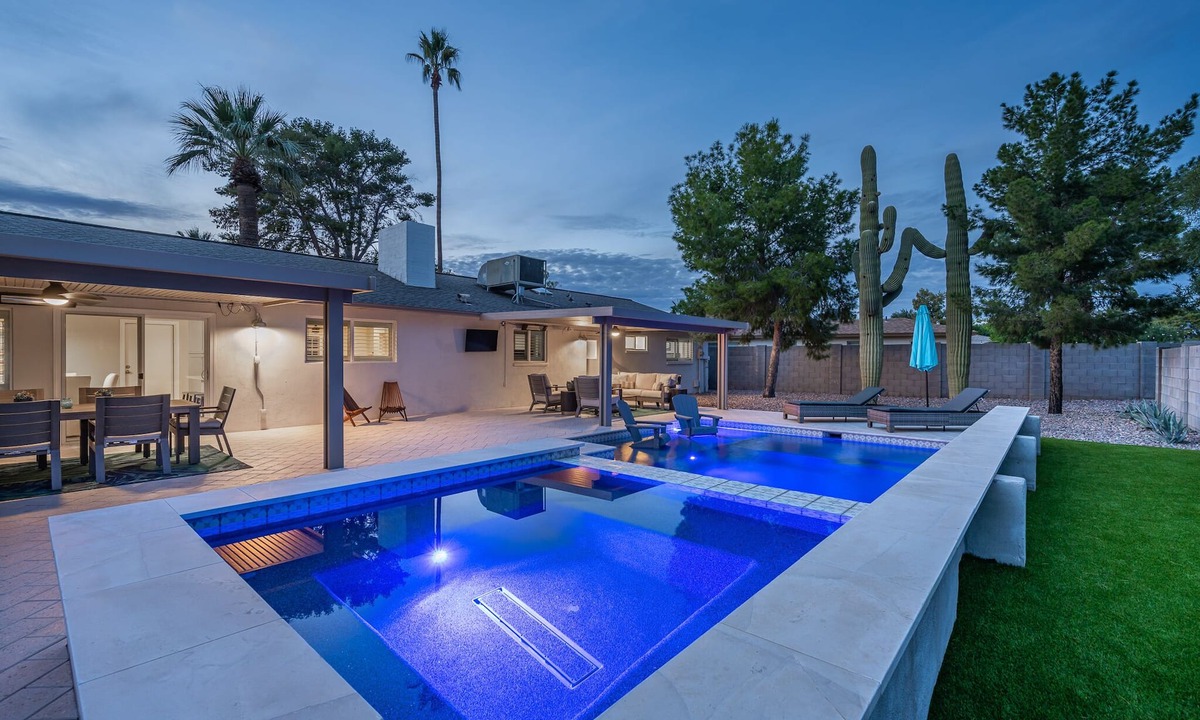 Scottsdale Highlands House | Old Town Scottsdale Family Retreat, Heated Pool, Spa, EV, Bikes, Pet-Friendly