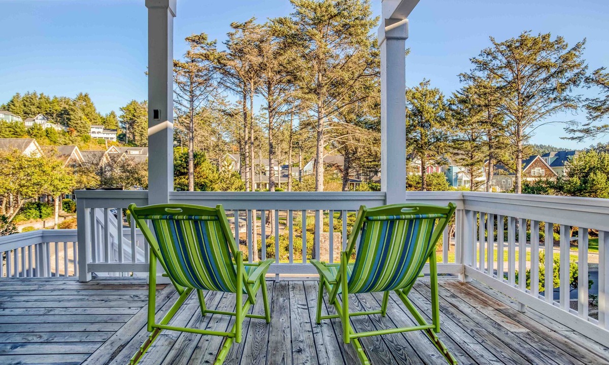 Olivia Beach House | Olivia Beach Craftsman Fully Equipped for Fun, with Two Wrap Decks, Hot Tub!