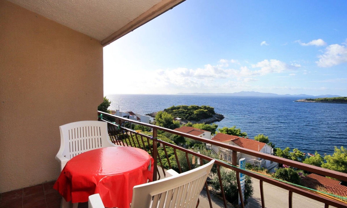 Prizba Apartment | One bedroom apartment with balcony and sea view Prižba, Korčula (A-9227-b)