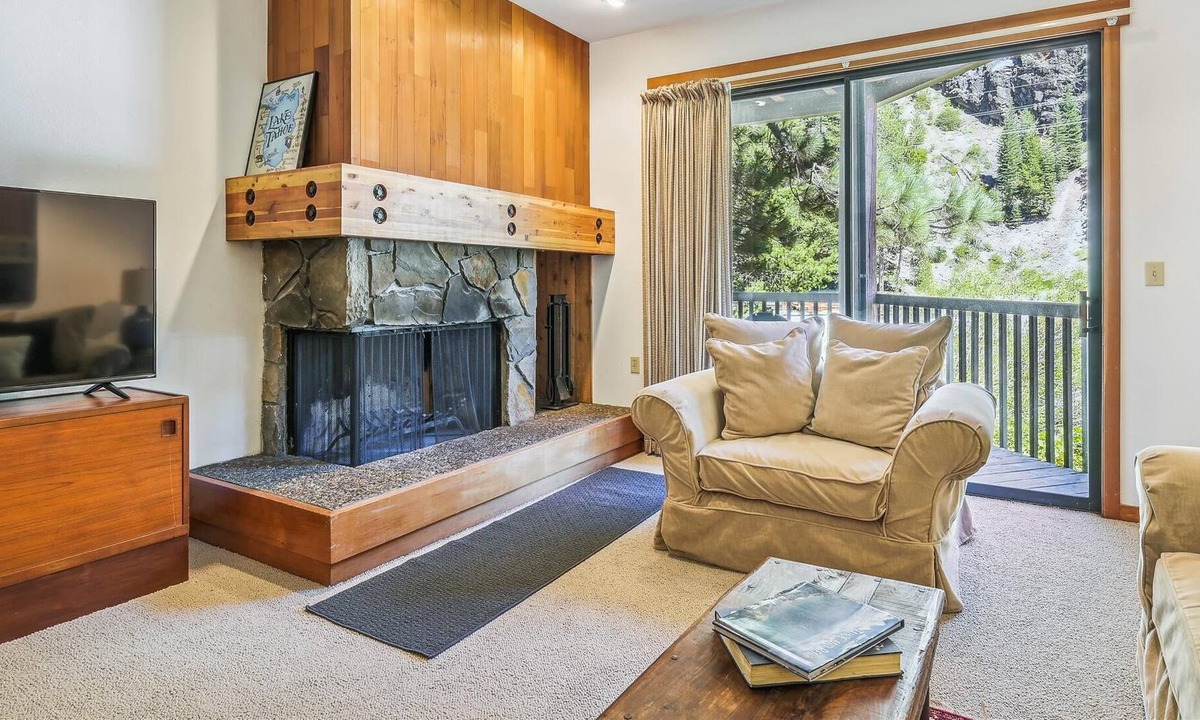 Tahoe City Condo | One Bedroom on the Truckee River. Great View!