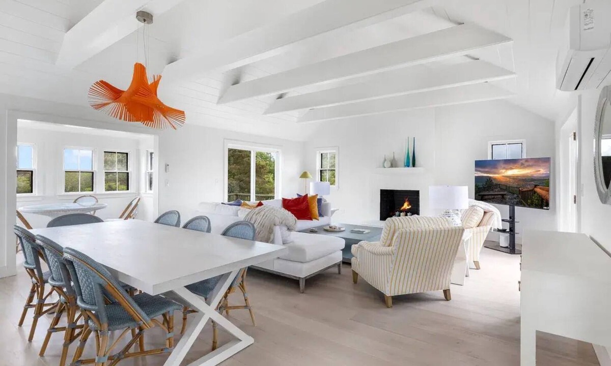 Madaket House | Open floor plan home with multiple decks