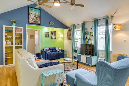 Albuquerque House | Outdoor Bar & Large Pool: Retro ABQ Retreat!