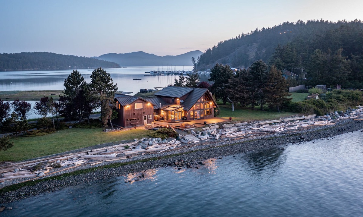Lopez Island House | Panoramic View, Private, Low Bank Waterfront