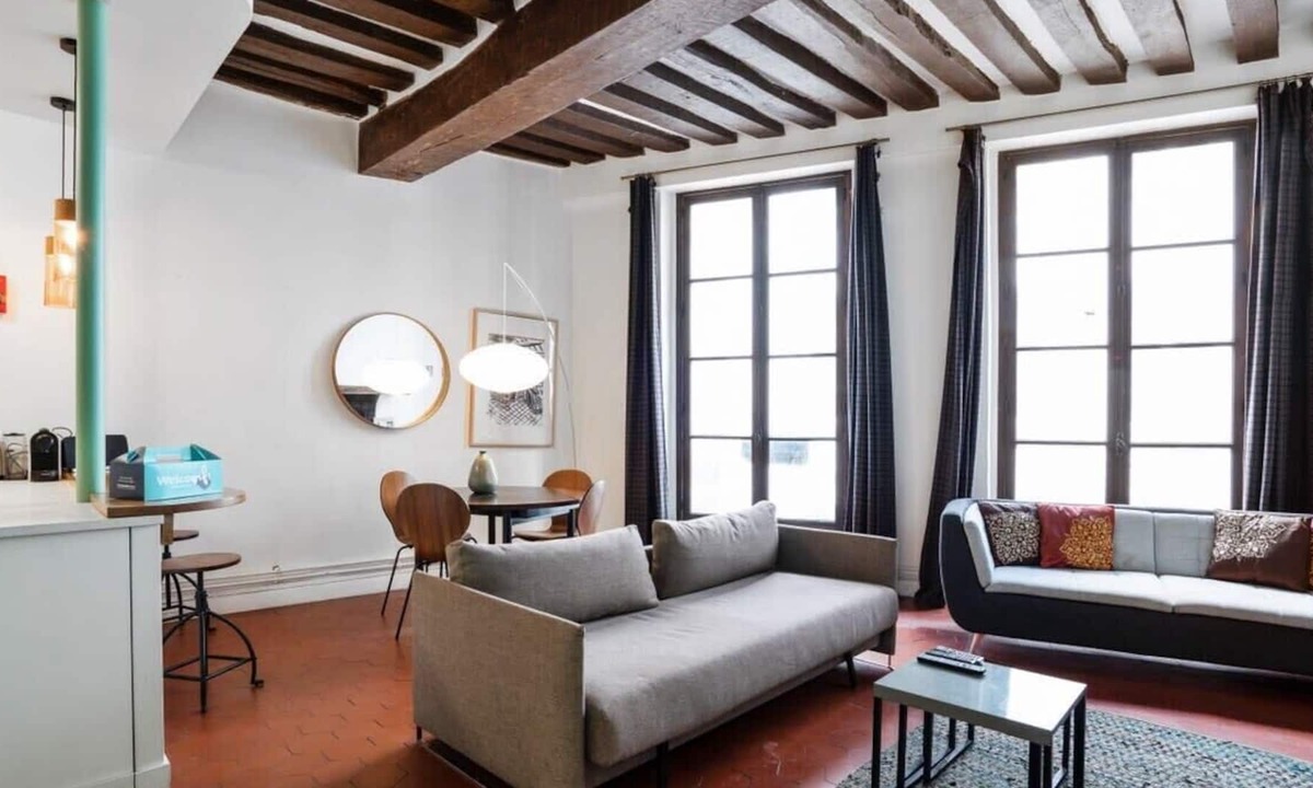 Saint-Victor Apartment | Parisian Apartment With Terrace in Saint Michel-Notre Dame