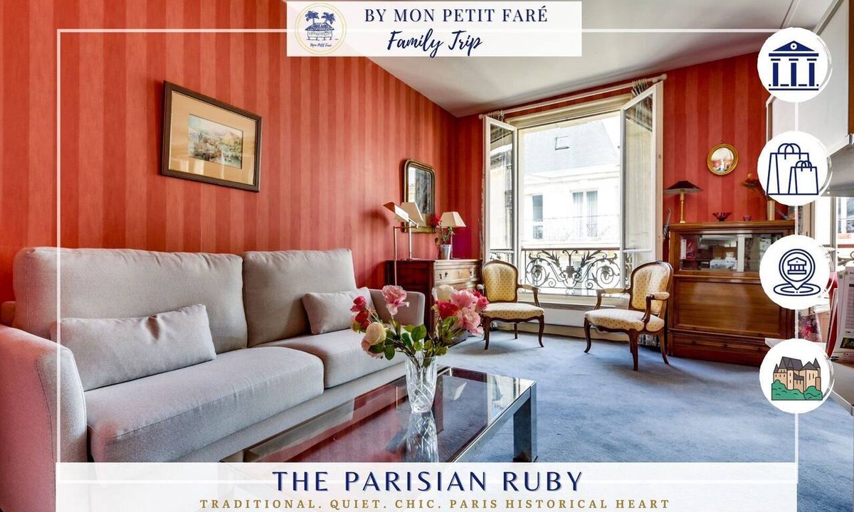 Sorbonne Apartment | Parisian Ruby -Timeless Charm- by Mon Petit Faré