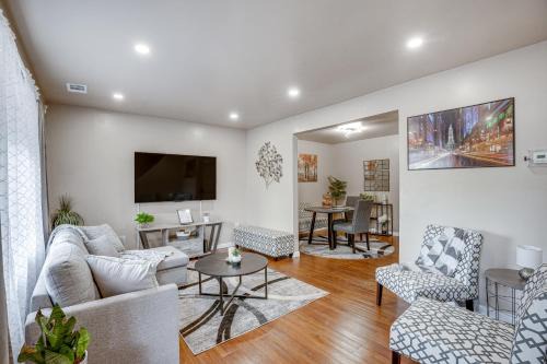 Willow Grove House | Patio and Fire Pit Central Willow Grove Home