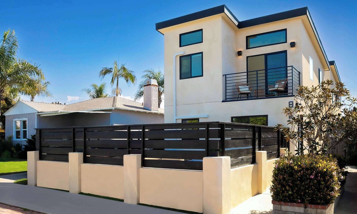 North Pacific Beach House | PB Beach Compound - 2 New Homes Steps to Sand