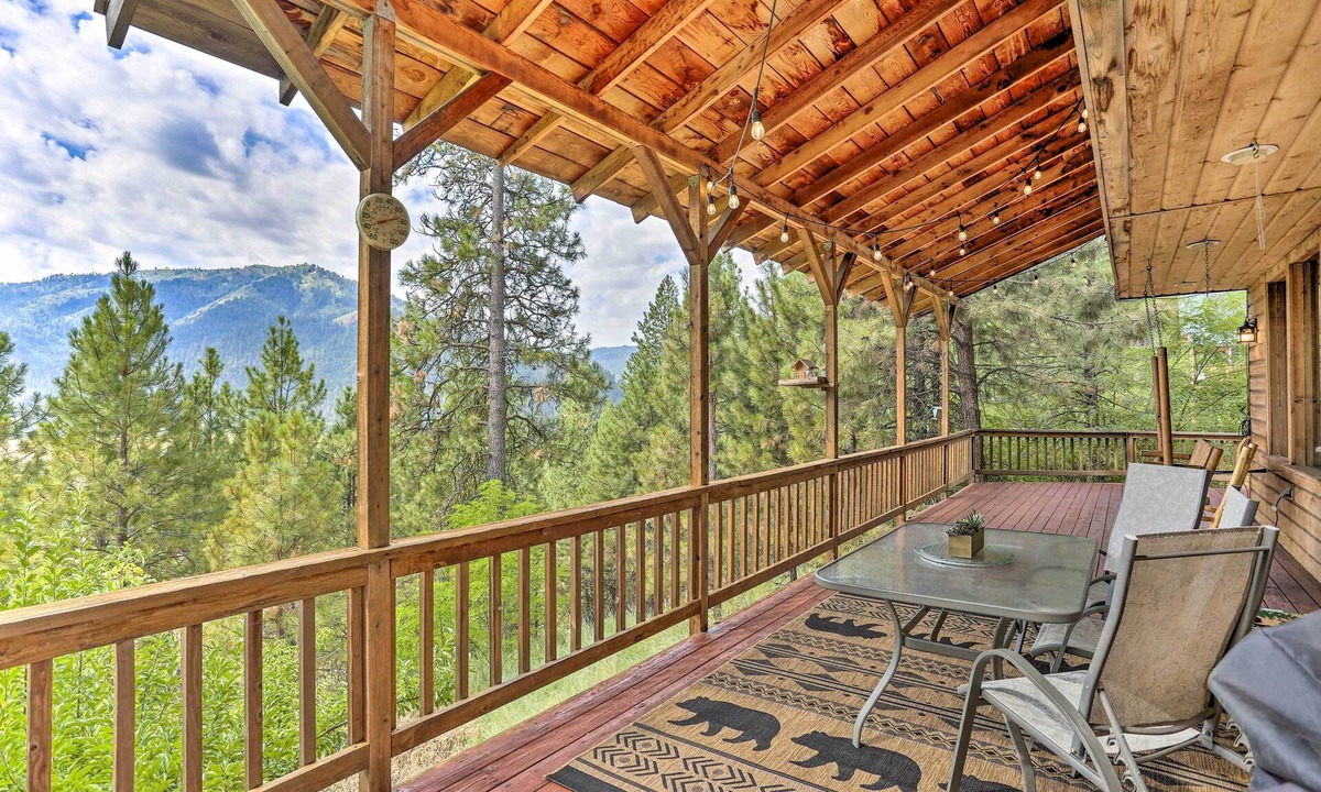 Garden Valley Cabin | Peaceful Cabin w/Mtn + River Views, Fire Pit