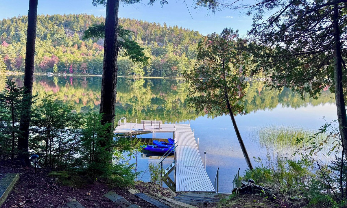Cherryfield House | Peaceful lakefront Retreat-Unplug, Read on the dock, Kayak; 3BD,1BA Home