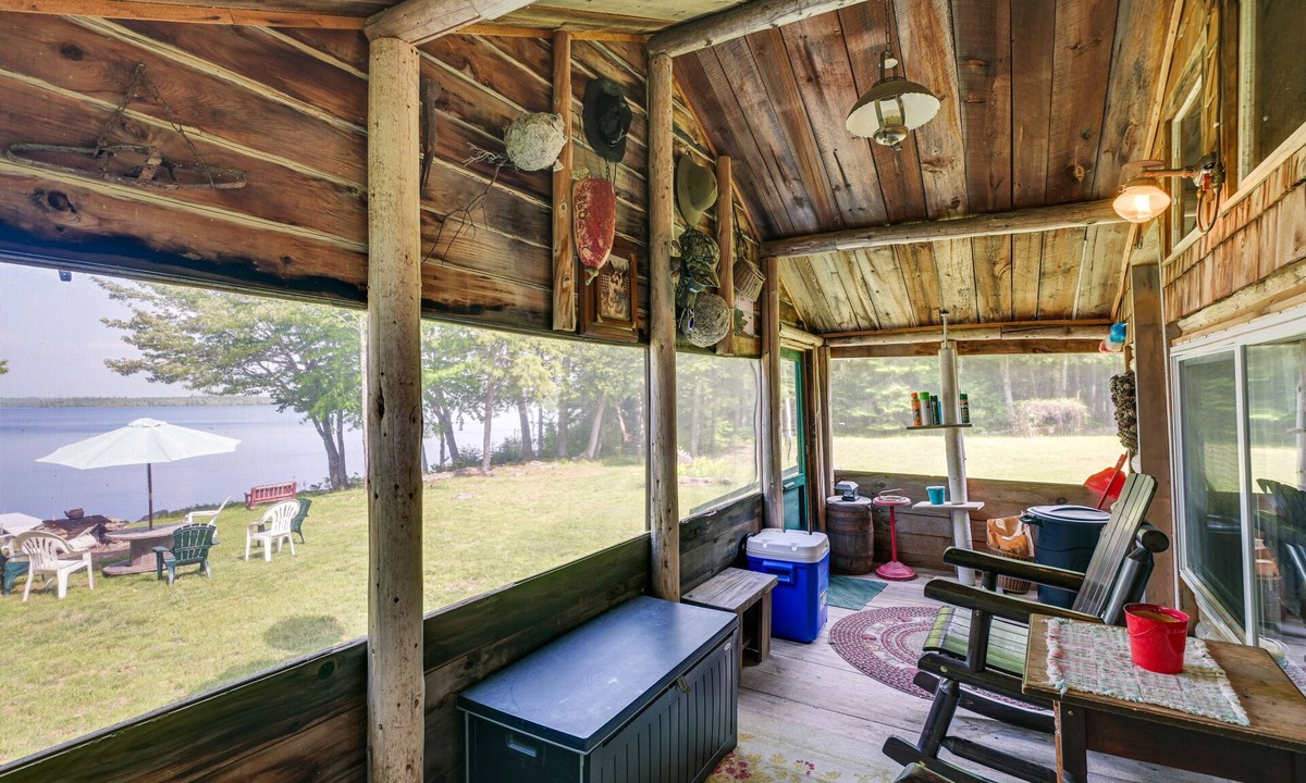 Island Falls Cabin | Peaceful Lakefront Cabin Getaway: Dock, Fire Pit!